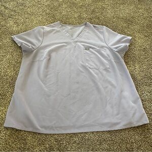Figs Catarina One-Pocket Scrub Top lavender